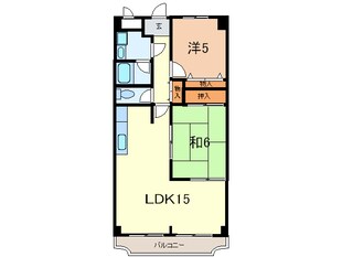 芦屋三木マンションの物件間取画像